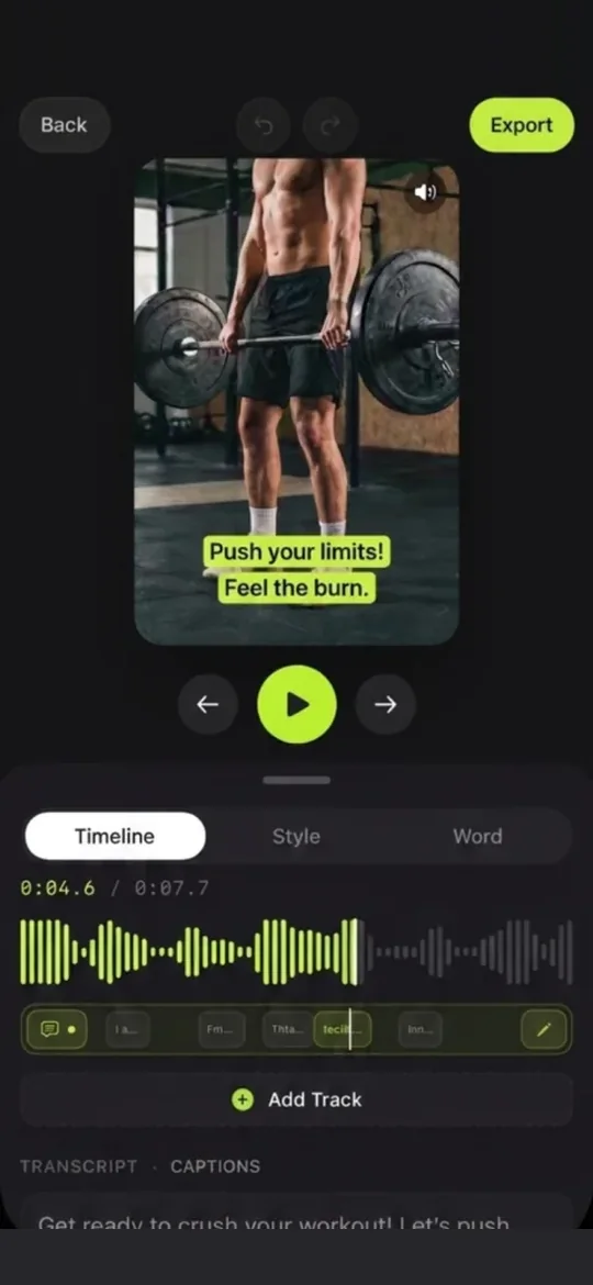 CapSnap screenshot: Multiple tracks