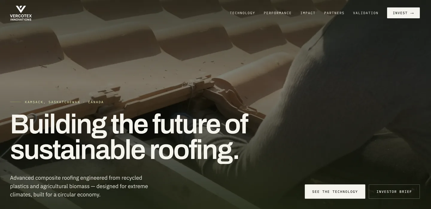 Vercotex Innovations, screenshot