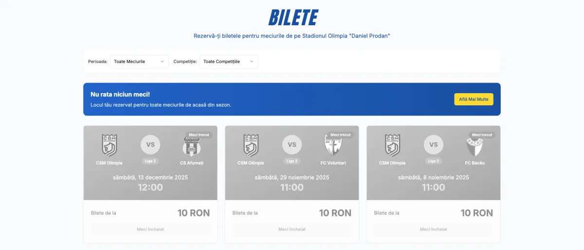 Football Ticketing Platform, screenshot 3