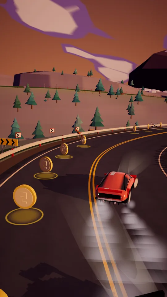 Sideways screenshot: One-thumb drifting